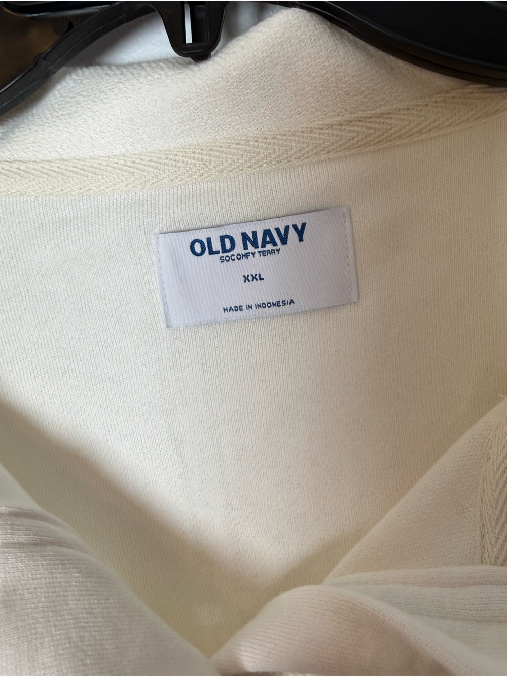 Old Navy Ivory Quarter-Snap Pullover Sweatshirt - Picture 6 of 6